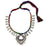 Colourful Dhaga Oxidised Necklace Top View