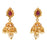  Red White Stone with Moti Pendant Set Earrings