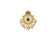 American Diamond with Moti & Red Green Stone Pendant Set Only Pendant